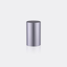 Silver Airless Aluminum Bottle Caps , Cosmetic Bottle Parts ISO9001 Compliant