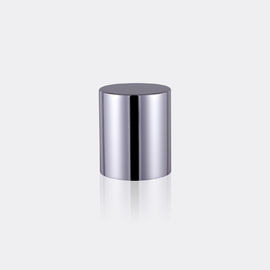Silver Airless Aluminum Bottle Caps , Cosmetic Bottle Parts ISO9001 Compliant