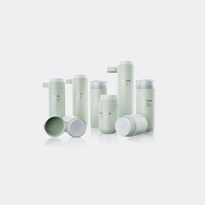 Botellas de bomba sin aire de gran dosis con distribución a 360 grados y material PP/PCR para cosméticos