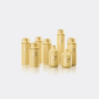 Botellas de bombas cosméticas sin aire de gran dosis con distribución a 360 grados y material PP / PCR